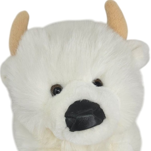 Giant Star Vintage White Buffalo Zoo Rare 1998 Stuffed Animal Plush Toy‎ 11" - Picture 2 of 7